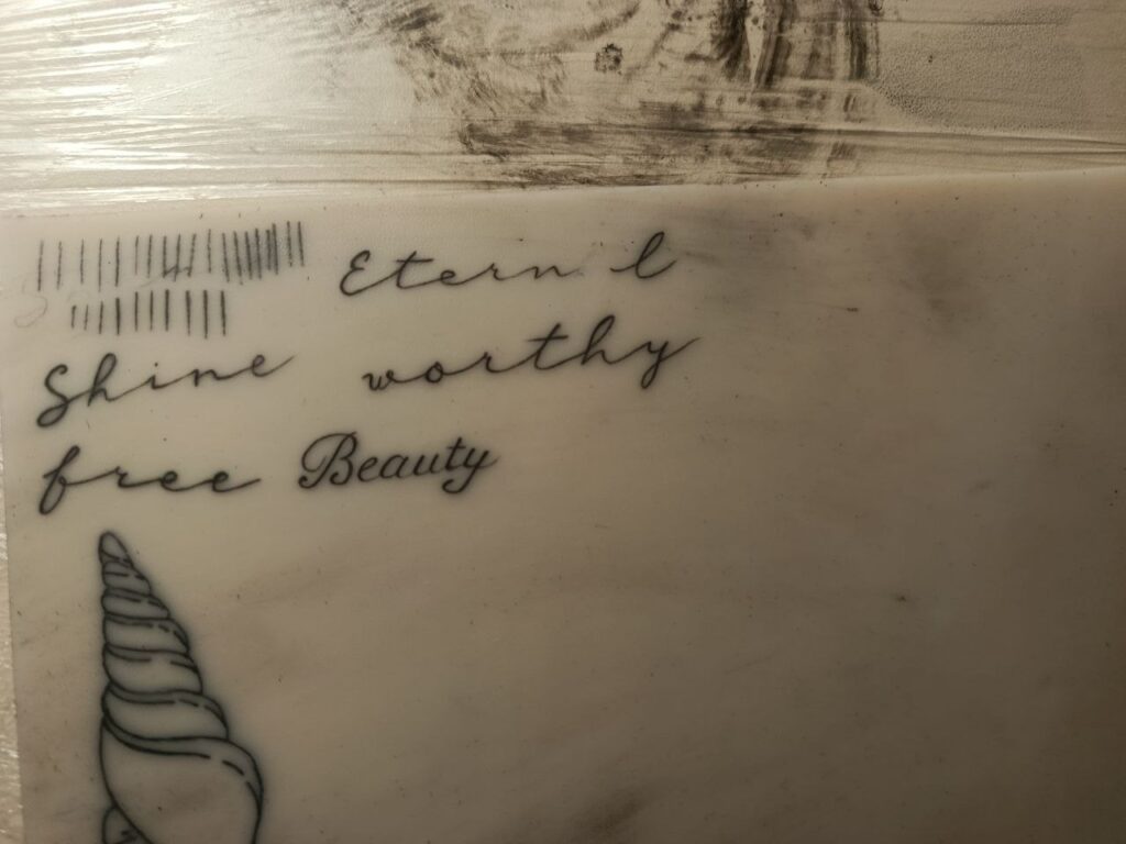 Практика тату напису і мушлі на штучній шкірі — Skaty.Tattoo